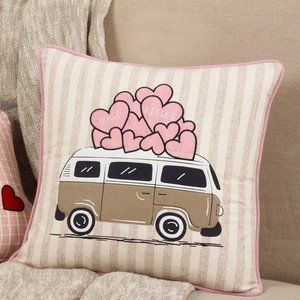LOVE BUS 17" Decorative Throw Pillow Cover